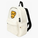 Bape Women's Baby Milo Mini Fur Backpack Ivory