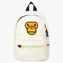 Bape Women's Baby Milo Mini Fur Backpack Ivory