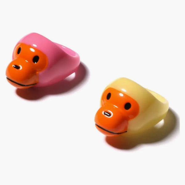 Bape Women's Baby Milo Ring Set Pink Yellow