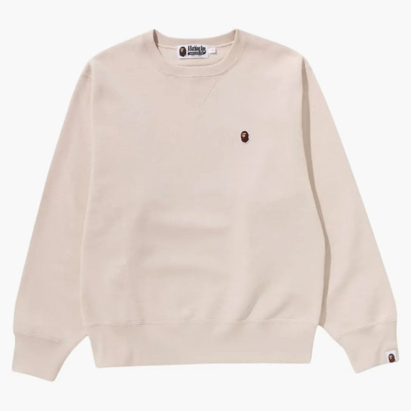 BAPE Women's by Bathing Crewneck Sweatshirt Beige