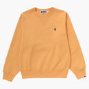 Bape Women's By Bathing Crewneck Sweatshirt Orange