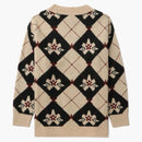 Bape Women's Checked Sweater Beige