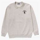 Bape Women's College L/s Polo Shirt Gray