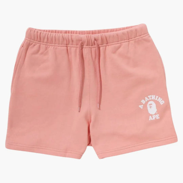 Bape Women's College Sweat Shorts Pink