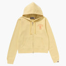 Bape Women's College Zip Hoodie Yellow