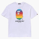 Bape Women Crystal Ape hlava nadměrný čaj bílý