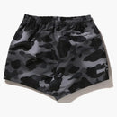 Bape Women's grid camo shorts black
