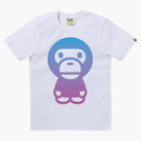 Bape Women's Gradation Big Baby Milo Tee White