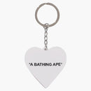 Bape Women's Heart Keychain Multicolor