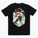 Bape Women's Map Camo Big Ape Head Tee Black/multicolor