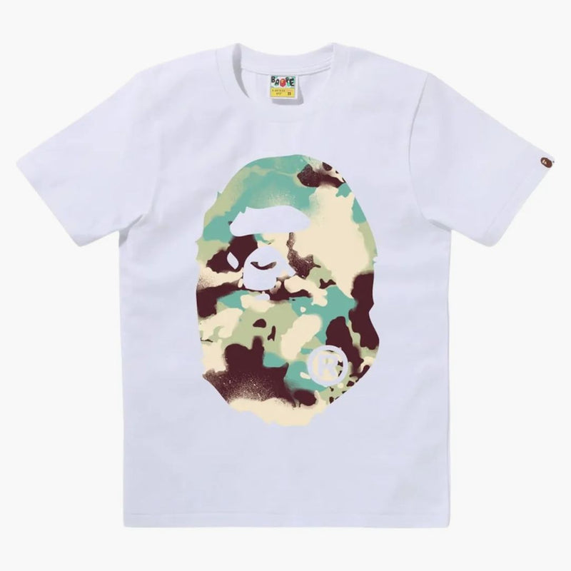 Mapa Bape Women Camo Big Ape Head Tee White/Multicolor