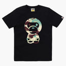 Bape Women's Map Camo Big Baby Milo Tea Black/Multicolor