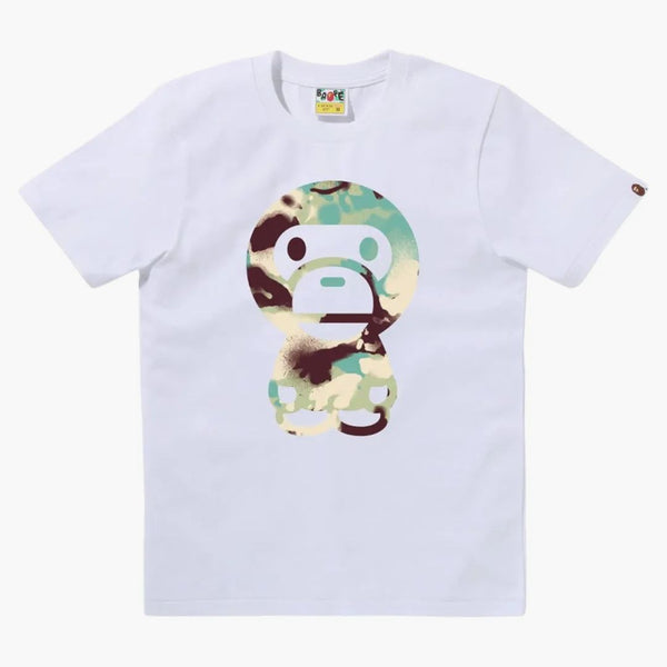 Mapa Bape Women Camo Big Baby Milo Tee White/Multicolor