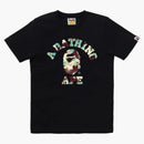 Bape Women's Map Camo College Tea Black/Multicolor