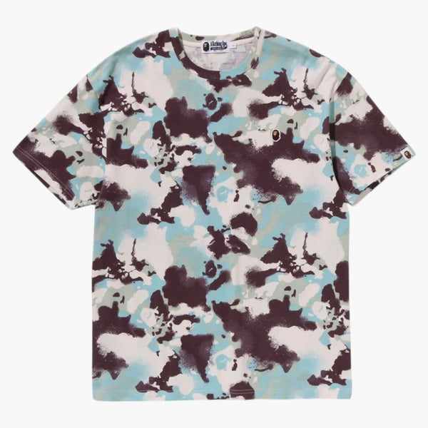 Bape Women's Map Camo nadměrný čaj Multicolor