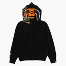 Bape Women's Milo Shark Full Zip Double Hoodie Black