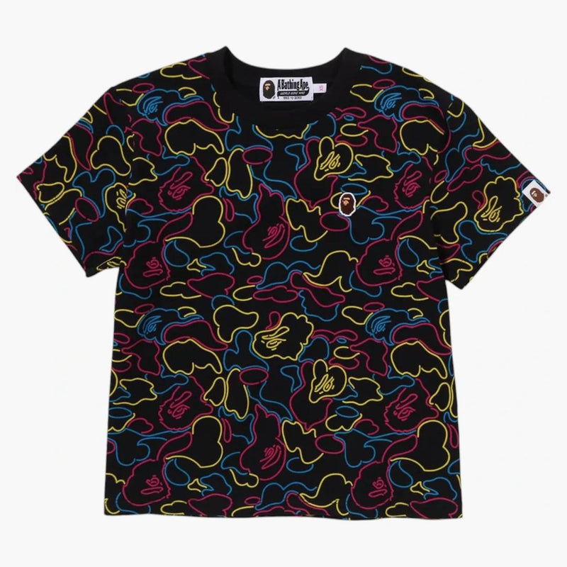 Bape Women's Neon Camo One Point Mini Tee Multi
