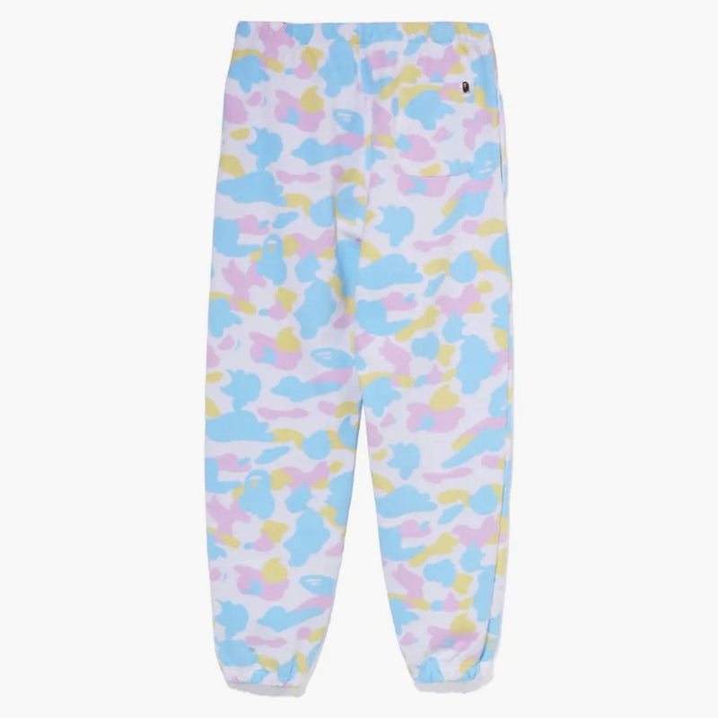 BAPE WOMENS NOU MULTI CAMO supradimensionate pantaloni de pulover alb