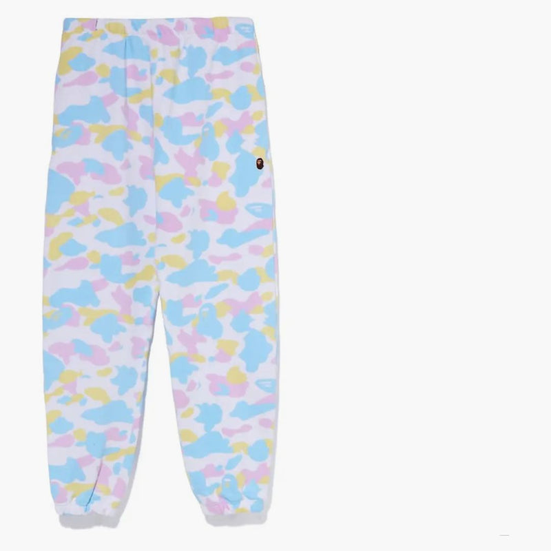 BAPE WOMENS NOU MULTI CAMO supradimensionate pantaloni de pulover alb