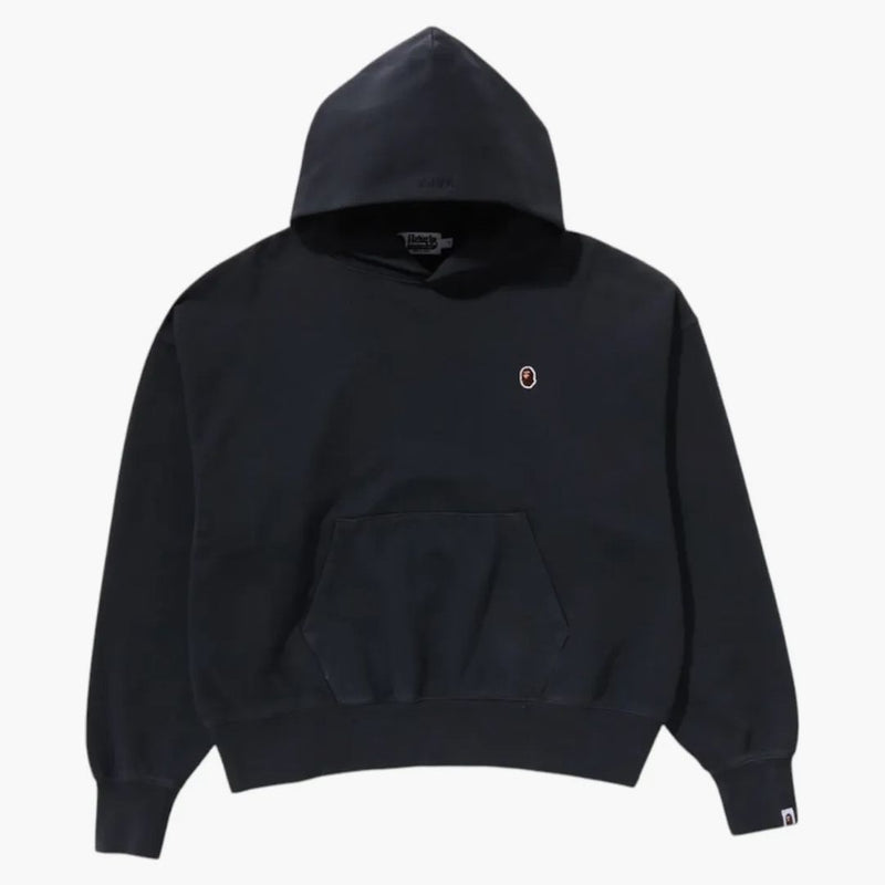 BAPE Dámský pigment obarvil jeden bod nadměrně velký svetr mikina černá