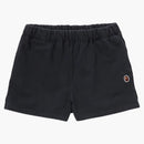 Bape Women's Pigment Dyed One Point Sweat Shorts Black