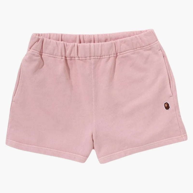 Bape Women's Pigment Dyed One Point Sweat Shorts Pink