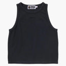 Bape Women's Pigment Dyed Rib Tank Top Black