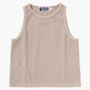BAPE Kvinnors pigment färgad rib tank top grå