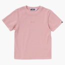Bape Women's Pigment Dyed Rib Tee Pink