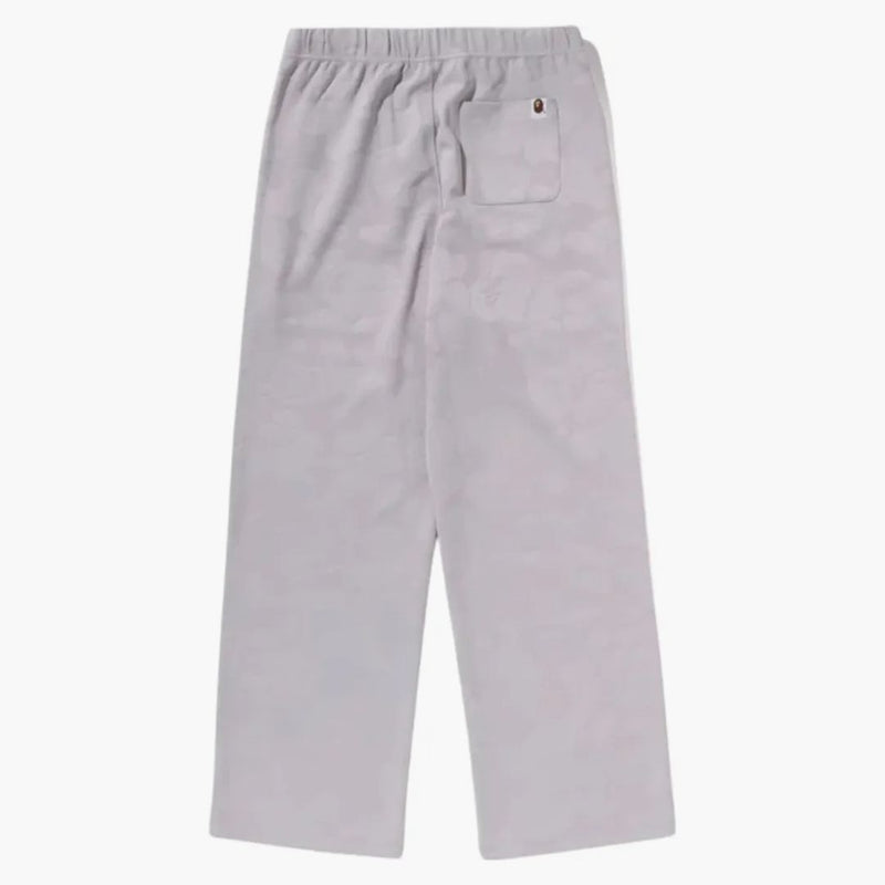 Bape Women's Solid Camo Jacquard One Point Wide Pants Grey