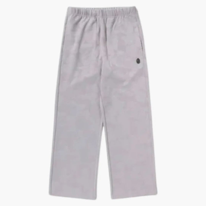 Bape Women's Solid Camo Jacquard One Point Wide Pants Grey