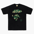 Bape Woodland Camo Ape Face Tea Black