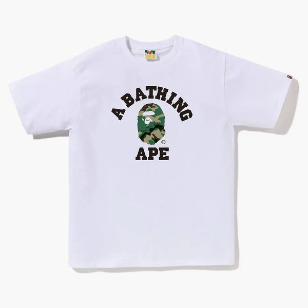 Bape Woodland Camo College Tea (SS23) White