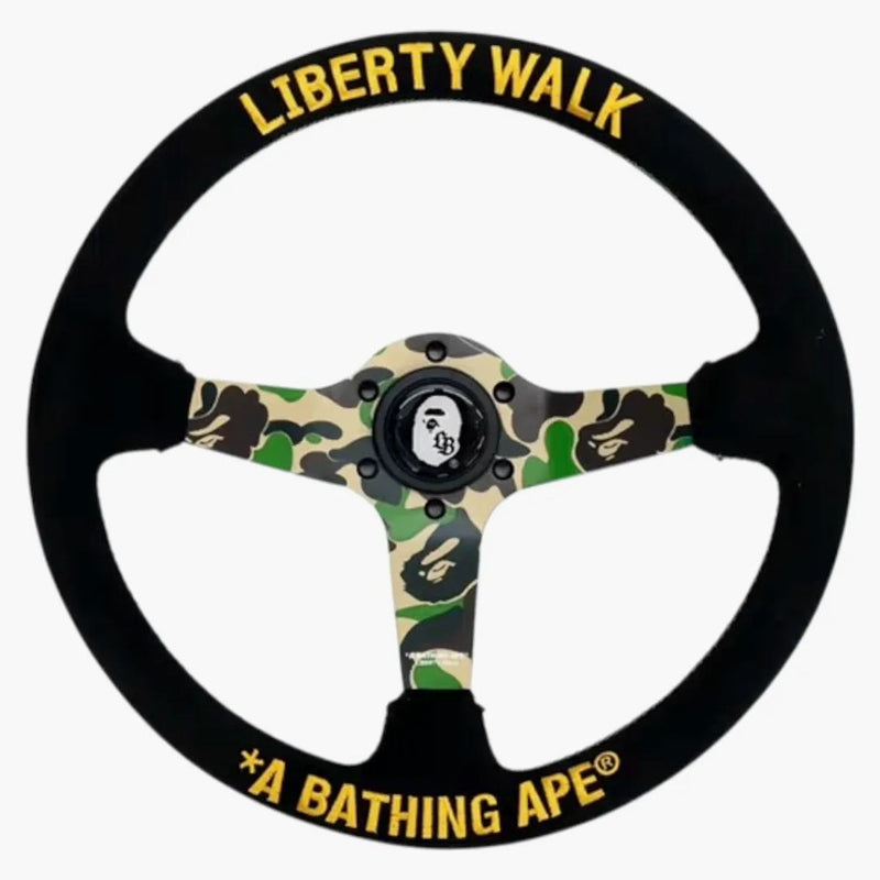 Bape X Lbwk Abc Camo Steering Wheel Green