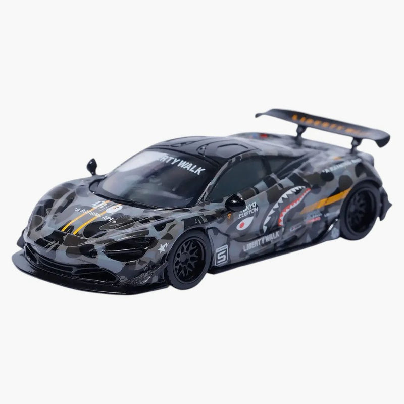 Bape x lbwk mini GT ABC Camo McLaren 720S 1/64 Black