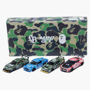Bape XLBWK Nissan 1/64 4 Piece Set Multicolor