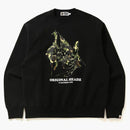 Bape X Unkle Pointman Logo Relaxed Crewneck Black