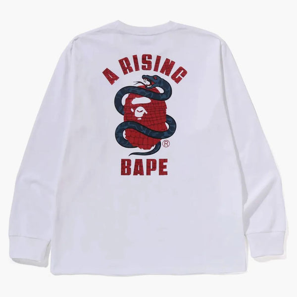 BAPE Year of Snake L/S Tee White