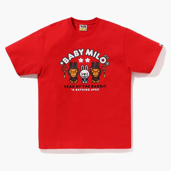 BAPE ANNO DELLA BAMBA DI RABBIT TEA MILO (2023) ROSSO