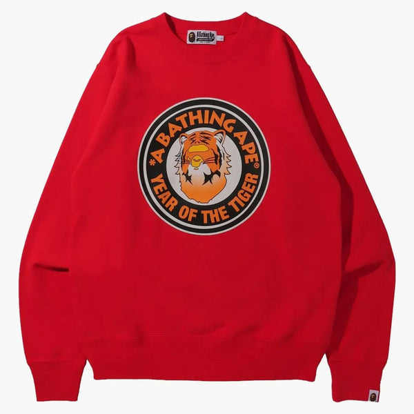 Bape Year Of The Tiger Crew Red