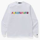 Bape Vs. Mastermind Rainbow Logo Long Sleeve Tee White