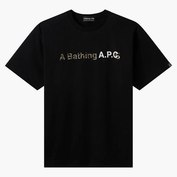 Bape X A.P.C. A Bathing Ape Wide T-Shirt Black