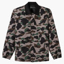 Bape X A.P.C. Camo coach jacket beige