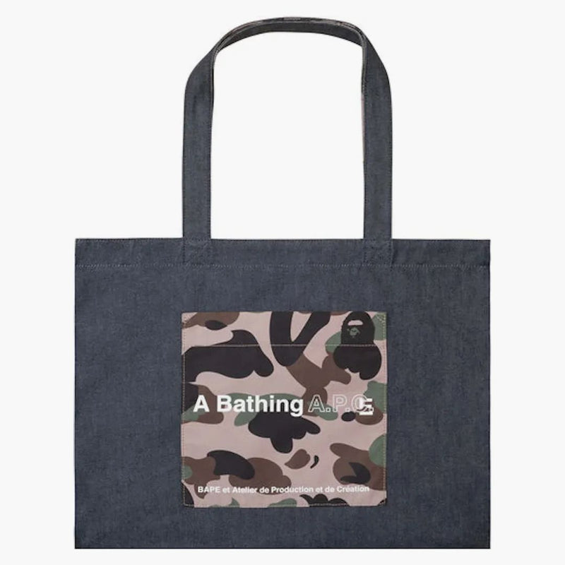 Bape X A.P.C Dough Dead Bag denim/Camo
