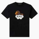 Bape X A.p.c. Women's Milo Wide T-shirt Black