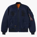 Bape X Alpha Industries Ma-1 Jacket Navy