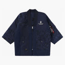Bape X Alpha Industries Reversible Kimono Jacket Navy