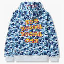 Bape x anty -towarzyski klub towarzyski ABC Camo Pullover Blue Blue