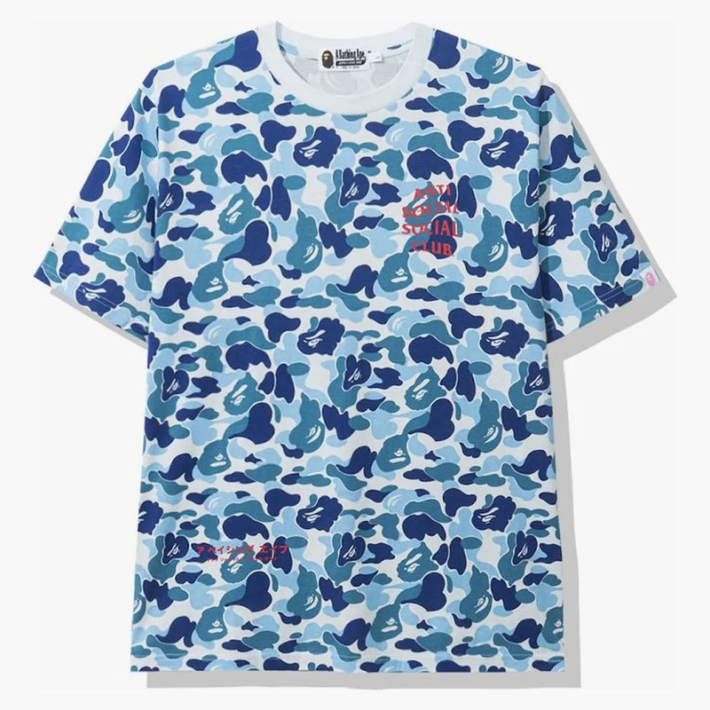 Bape X Anti Social Social Club ABC Camo Tea Blue