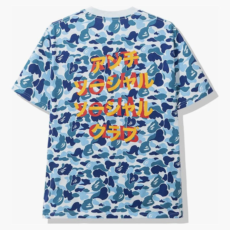 Bape X Anti Social Social Club ABC Camo Tea Blue